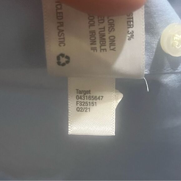 GOODFELLOW & CO LONG SLEEVE LIGHT BLUE SHIRT SIZE XXL - Picture 2 of 6